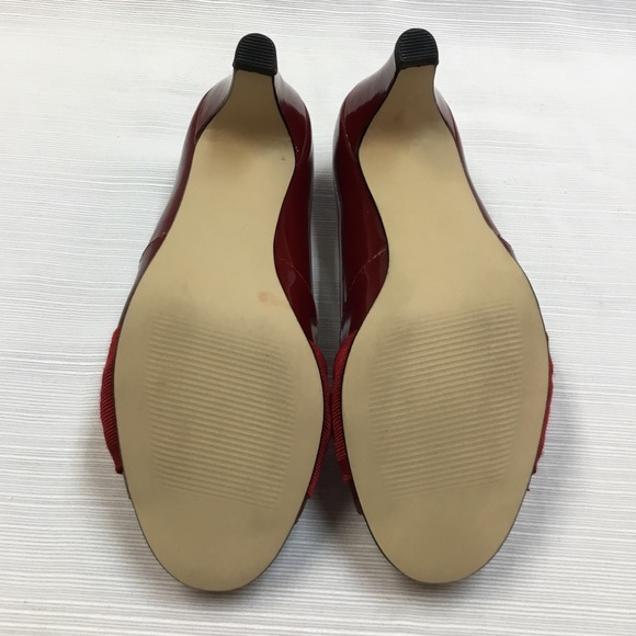 Ros Hommerson Red Patent  Leather Heels - Picture 8 of 8
